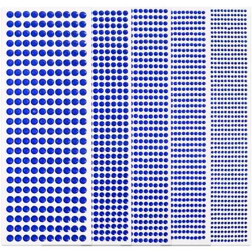 Dark Blue Face Gems Eye Jewels Rhinestones Gems Crystals Temporary Tattoo Stickers Jewels for Crafts 3/4/5/6/8MM Gems Jewels Eyes Stickers Makeup Self Adhesive for DIY Crafts 3555 PCS