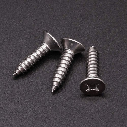 RoyceMart #10 x 3/4" (100 pcs) Stainless Flat Head Phillips Drive Sheet Metal Tek Screws, 304 (18-8) Stainless Steel Screw for Wood, Countersunk Head Wood Screw, Self Tapping Screws