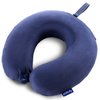 Fabuday Travel Pillow Memory Foam - Head Neck Support Airplane Pillow for Traveling, Car, Home, Office, Travel Neck Flight Pillow with Attachable Snap Strap Soft Washable Cover