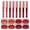 Matte Liquid Lipstick 8 Pcs, Christmas Gifts for Girls Christmas Stocking Stuffers Lip Gloss Set Lipstick Xmas Makeup Gift Set for Women, Long Lasting Non-Stick Cup Not Fade Waterproof Matte Lipstick