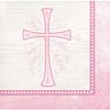 Creative Converting Divinity Pink Beverage Napkins, 5"