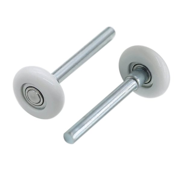 2 Packs 1.8" Nylon Garage Door Roller 4" Stem, Quiet Garage Door Wheels for Garage Door Track Replacement, Durable and High Load 11 Ball Bearing