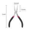 Flat Nose Pliers 5 Inch Smooth Jaw Pliers for Jewelry Making, Wire Wrapping Bending