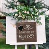 Engagement Gift Wedding Countdown Chalkboard Sign for Couples Wooden Wedding Countdown Plaque Sign Wedding Decorative Hanging Ornaments Erasable Blackboard Chalkboard Sign for Boyfriend Girlfriend