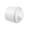 2" PVC Sewer Cleanout Adapter with Plug Pipe Fitting, PVC DWV Flush Sewer Cleanout Cap for Outdoor Garden, RVs Sewer or Drainage Piping Connect System