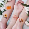 180PCS Thanksgiving Tattoos Party Favors - Turkey Day Happy Fall Give Thanks Supplies Decorations