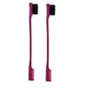 Foxi Fresh Double Sided Edge Control Hair Brush Comb PINK (2 Pieces)