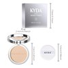 KYDA Mineral Powder, 4-in-1 Pressed Mineral Powder Foundation, SPF 35, Matte Powder Foundation with Concealer and Setting Makeup, Lightweight Flawless Coverage, PORCELAIN