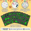 Partywind 408 Styles Luminous Dinosaur Party Decorations, 68 Sheets Temporary Tattoos for Kids Dinosaur Party Supplies Favors, Glow Dinosaur Goodie Bag Stuffers for Children Games