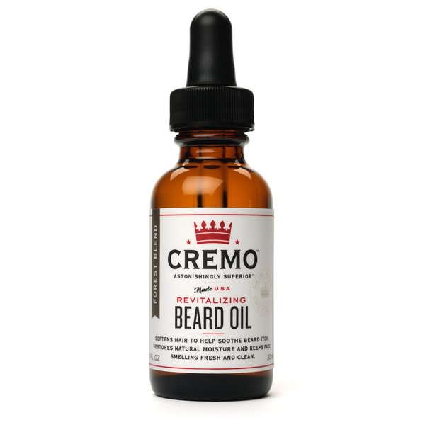 Cremo Beard Oil, Revitalizing Cedar Forest, 1 fl oz - Restore Natural Moisture and Soften Your Beard To Help Relieve Beard Itch
