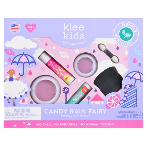 Luna Star Klee Kids Play Makeup Kit. Gentle and Non-Toxic. Kid-Friendly. Made in USA. (Candy Rain Fairy)