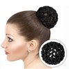 Hair Nets Invisible Knit Hairnets for Ballet and Dance - Elastic Edge Mesh Hair Bun Holders and Skating Snoods for Girls (8PCS, Black)