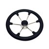Marine Boat SS304 Steering Wheel with Black Sleeve 6 Spoke 15 1/2"
