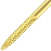 PANA 3/32" Cuticle Clean Nail Carbide Bit for Professional, Nail Salon, Nail Trimmer, Under Nail Cleaner, Electric Drill Machine, Manicure Tools (Gold-UNC, Extra Fine)