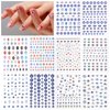 BENOSPACE 10 Sheets Evil Eye Nail Art Stickers Decals Cartoon Hamsa Hand Polka Dot Blue Eyes Pattern Hand of Fatima Nail Design 3D Self-Adhesive Nail Art DIY Decoration Accessories for Women Girls