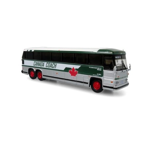1980 MCI MC-9 Crusader II Intercity Coach Bus Hamilton via 8" "Canada Coach Vintage Bus & Motorcoach Collection 1/87 (HO) Diecast Model by Iconic Replicas 87-0331