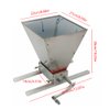 2 Roller Grain Crusher Mill, Stainless Steel Crusher Malt Mill Homebrew Manual Grain Mill Low Speed Drill Available Malt Crusher Gap Adjustable Barley Grinder