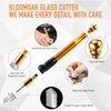 Professional Carbide Tungsten Alloy Handle Glass Cutter Tool with Range 2-20mm Professional Cutter for Thick Glass Mosaic and Tiles - Pencil Shape & Design (Glass Cutter) (Regular)