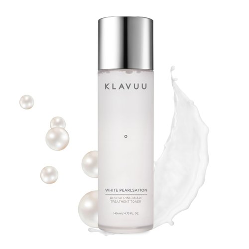 KLAVUU Pearlsation Hydrating Milk Toner with Pearl Extract – Face Moisturizer, Niacinamide, Hyaluronic Acid, Pore Cleaner, Brightening, Wrinkle Care, Skin Elasticity, Korean Skin Care (4.76oz/140ml)