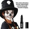 Go Ho Makeup Clown Black Cream-Blendable Stick - Black Face Body Paint Stick Professional SFX Makeup Cosplay Costume,Safe Facepaint Nose&Lip Smacking,Eye Black Football Sports Halloween