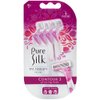 Pure Silk Contour 3 Premium Disposable Razor, 4 Count