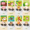 Montessori Toys for Toddlers, 11PCS Wooden Train Set, Toddler Toys for Preschool Learning Activities for Kids, Birthday Gift for Boys and Girls