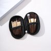 Mini Travel Makeup Brush Set with Bag and Mirror,Christmas Gift Makeup Brush Holder,Makeup Brush Kit For Women