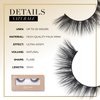 Lilly Lashes Naturale Faux Mink False Eyelashes, 13mm, Reusable, Cat Eye, Wispy Lashes, Black, Pair
