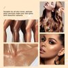 HOSAILY Polvo De Hadas Body Highlighter Powder, Face Brightening Shimmer Body Glitter Contour Patting Powder, Sparkling Blush Highlighter Powder for Face Eyes Body Glow Makeup, B# Golden Brown