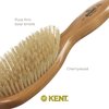 Kent LC4 Finest Hair Brushes for Women Detangler Dry Brush Made of Cherrywood - Boar Bristle Oval Hairbrush for Medium Thick Hair of All Lengths - Salon Style Straightening Pure Wood Brush from Kent