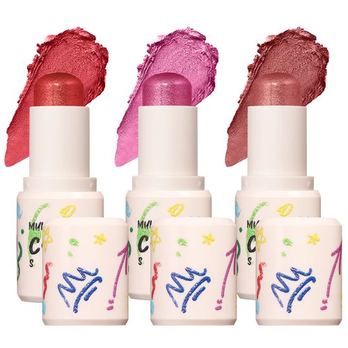 JewelryWe 3PCS Cream Blush Stick for Cheeks & Lips