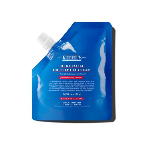 Kiehl's Ultra Facial Oil-Free Moisturizer, Shine-Reducing Gel Cream for Oily to Normal Skin, Hydrates Skin for 24 Hours, Visibly Minimizes Pores, Non-comedogenic, Fragrance-free - 5.07 fl oz