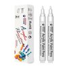 TFIVE White Paint Marker Paint Pens - 2 Pack Acrylic Permanent Marker, 2-3mm Medium Tip, Paint Pen for Art Projects, Drawing, Rock Painting, Ceramic, Glass, Wood, Plastic, Metal, Canvas DIY Crafts
