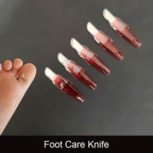 TorSor 5 Pack Corn Removal Tool for Feet Mini Knives Stainless Steel Pedicure Knife Corn Callus Shaver Foot Dead Hard Thick Skin Remover Gray Nail Polish Cuticle Trimmer Heel Scraper Pedestal Care