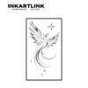 INKARTLINK Temporary Tattoos, Semi Permanent Tattoos Adult Art Designs Waterproof Temporary Tattoos Party Favors Tattoo Stickers Realistic, No Adhesive, Lasts 1-2 Weeks (Phoenix)