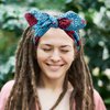 RechicGu 6 Pieces African Turban Headband For Women Ankara Print Bonnet Beanie Cap Pre-Tied Bow Bowknot Headwrap Stretchy Dreadlocks Locs India Yoga Workout Hair Bandana