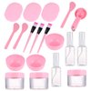 27 Pcs Diy Mask Kit Measuring Spoons Healing Clay Facial Bowl Facial Brush Silicone Clay Cosmetology Kit Face Mask Applicator Face Makeup Set