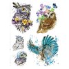 Supperb® Temporary Tattoos - Watercolor Owls