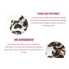Leopard Print Hair Accessories Bundle - Ring, Elastic Band, Head Flower, Hair Rope for Women or Girls (Pack of 4)