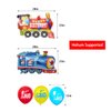 TTrain 3st Birthday Decorations Boys Train, 3 Years Old Birthday Party Supplies With Number 3 Foil Balloons Train Birthday Banner,Latex Balloons, Cake Topper, For Kids Train Birthday Party Decoration