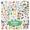 EMOME 2100+ Styles Temporary Tattoos for Kids, Tattoo Stickers for Kids Party Favors Birthday Supplies Decorations, Mermaid Dinosaur Truck Donut Fake Tattoos Stickers for Girls Boys (168 Sheets)