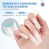 SAVILAND Acrylic Nail Tips: 10 Size Nail Tips for Acrylic French Nail Tools Natural Nail Tips Square Long Gel X Nail Tips Professional Gel X Nail Extension Manicure Salon At Home
