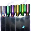 AIMEILI Pearl Chrome Nail Powder 6 Boxes Nail Art Manicure Powder Set, 1×0.5g Holographic Powder, 5×0.5g Chrome Nail Powder