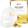 [K Beauty Snp] 24K Gold Ampoule Sheet Mask | Aging Prevention Face Mask | For Tightening, Hydrating, and Brightening | Korean Skin Care | Overnight Face Masks | Moisturizing Sheet Mask | 10 Sheets