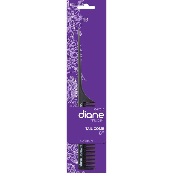 Diane 8'' Carbon Pin Tail Comb DBC010