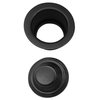 Westbrass D2105-62 3-1/2" EZ-Mount Brass Sink Waste Disposal Drain Flange and Stopper, 1-Pack, Matte Black
