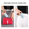 Dental Floss Portable Case, Storage 10 Picks Adult Floss in Box. The Best Tool for Cleaning Teeth and Oral Care. Portable Travel Floss is Perfect for Dinners, Dating, Travel, Hotels. (Blue)