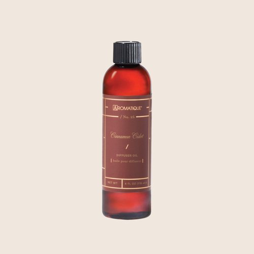 Aromatique Cinnamon Cider Fragrant Diffuser Refill Oil 4 fl oz for Reed Diffuser Sets for Home Décor and Gift