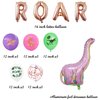Dinosaur Party Decorations Supplies Kit, Hombae Dinosaur Birthday Decorations for Girl, Dinosaur Theme Banner, Balloons, Cake Toppers, Paper Fans with Dinosaur Cut-Outs, Honeycomb Balls Pom Poms, ROAR