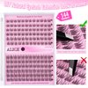 ALICE Natural Lash Clusters C Curl DIY Eyelash Extensions 9-11mm Short Individual Lashes Wispy Lash Extensions Handmade Eyelash Clusters 144 Pcs
